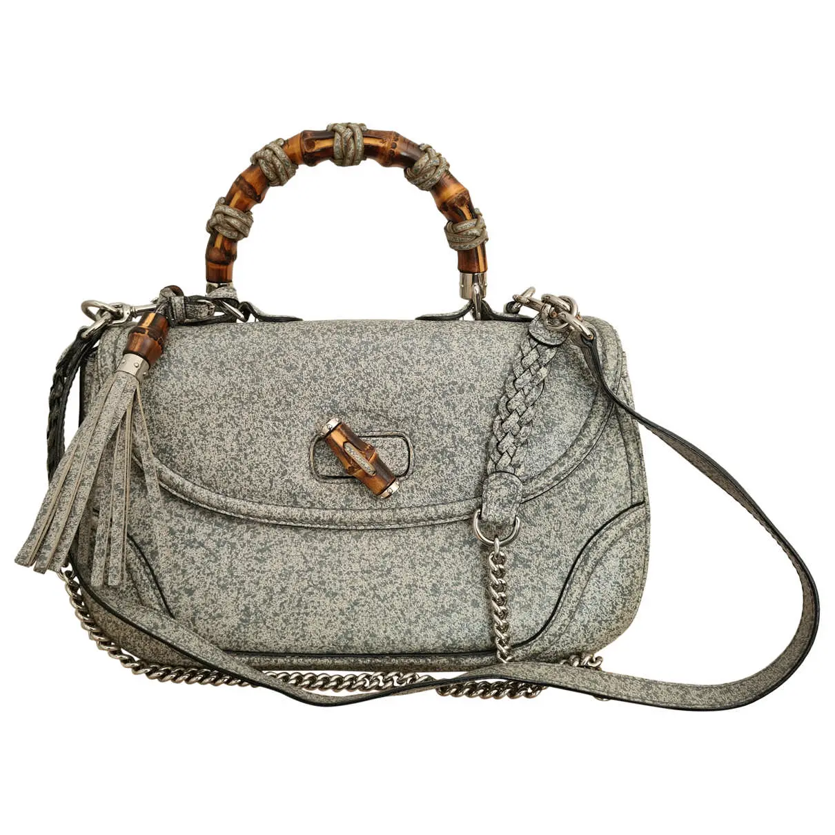 Bamboo Convertible Satchel leather handbag Gucci