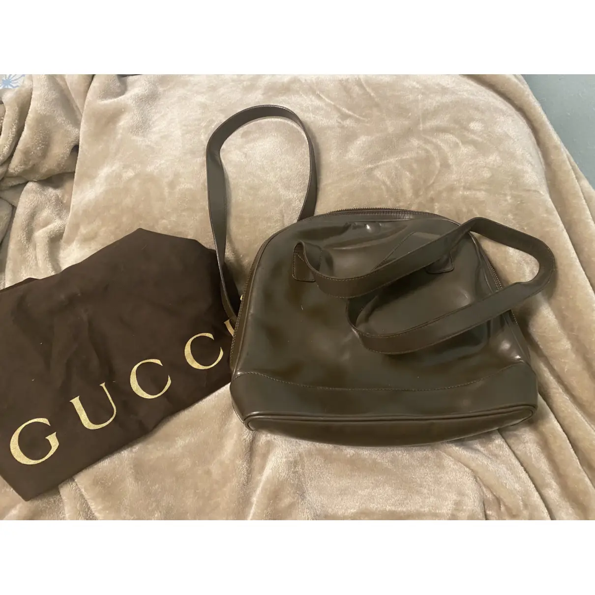 Bamboo leather handbag Gucci - Vintage