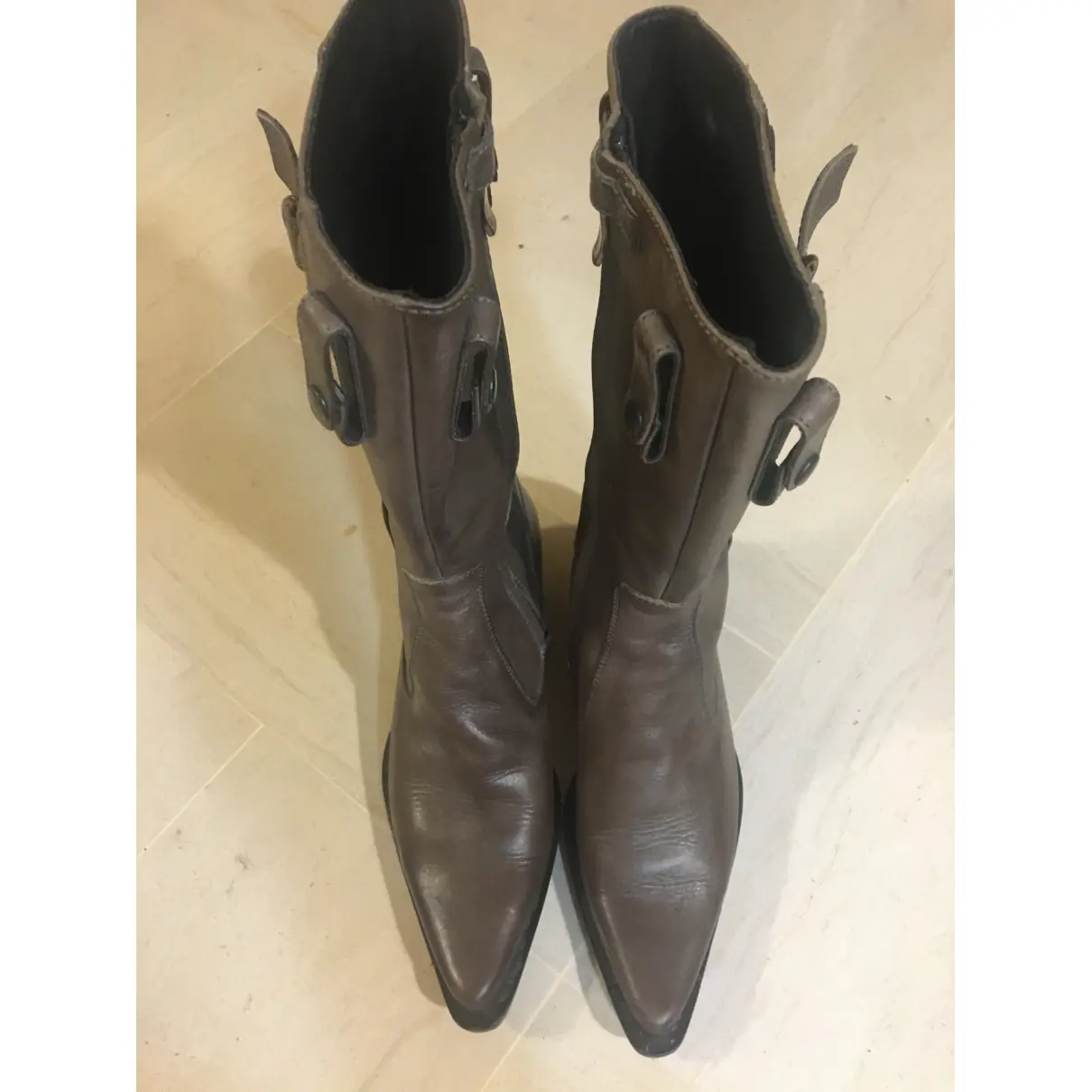 Leather western boots Barbara Bui