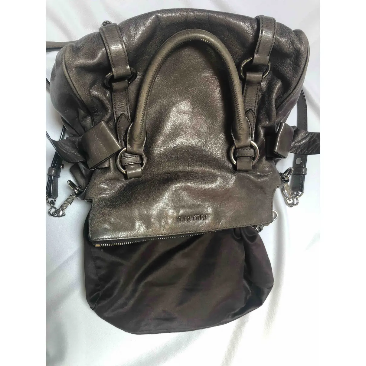 Bow bag leather crossbody bag Miu Miu