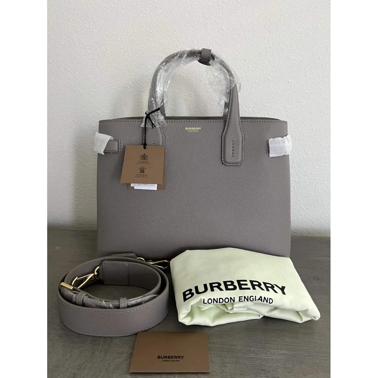 Buy Burberry Leather satchel online