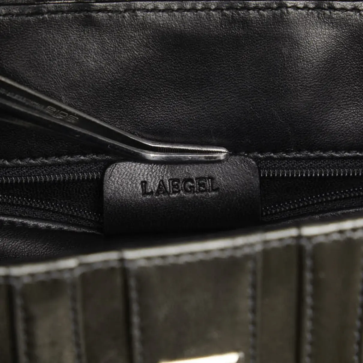 Leather clutch bag Bvlgari