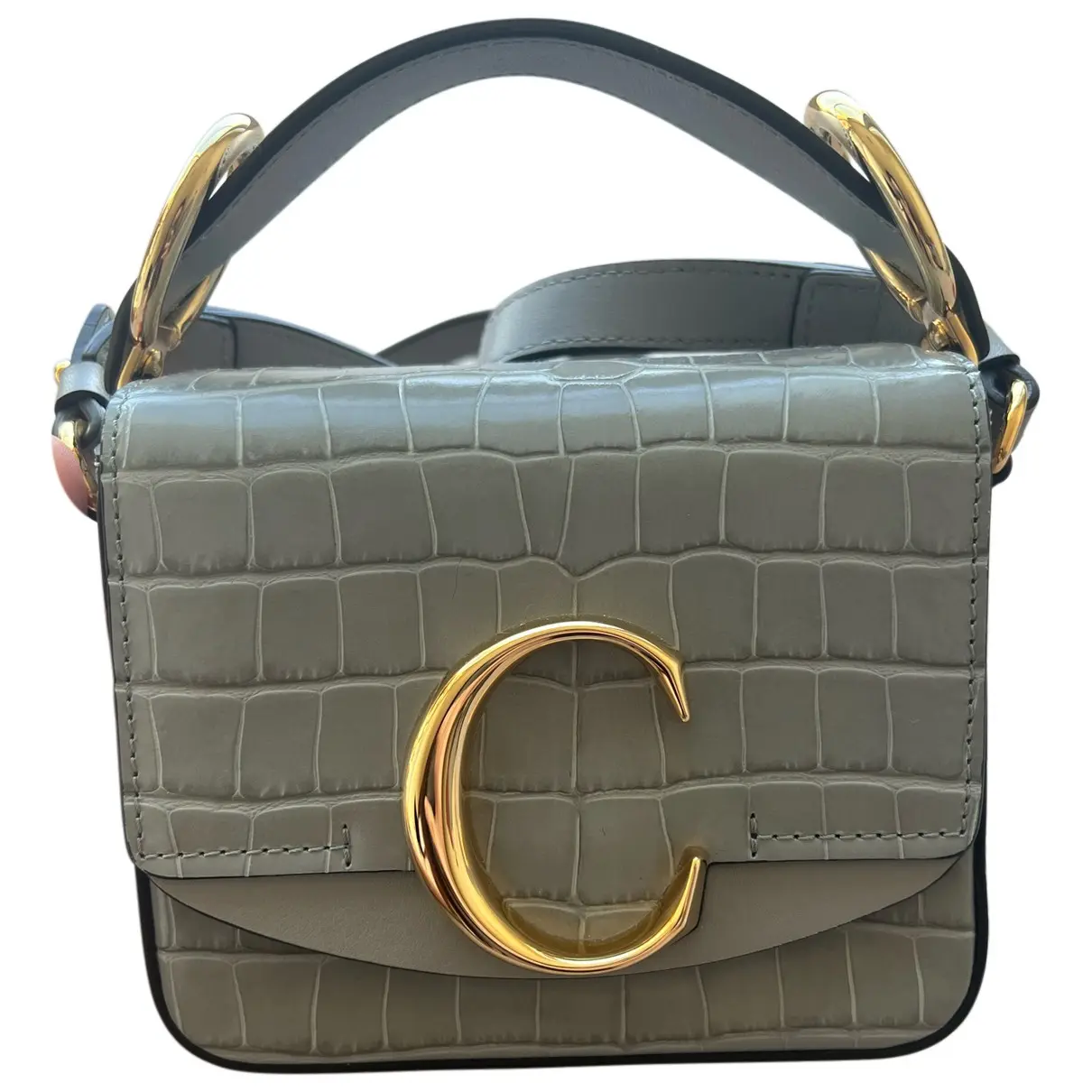 C leather crossbody bag Chloé