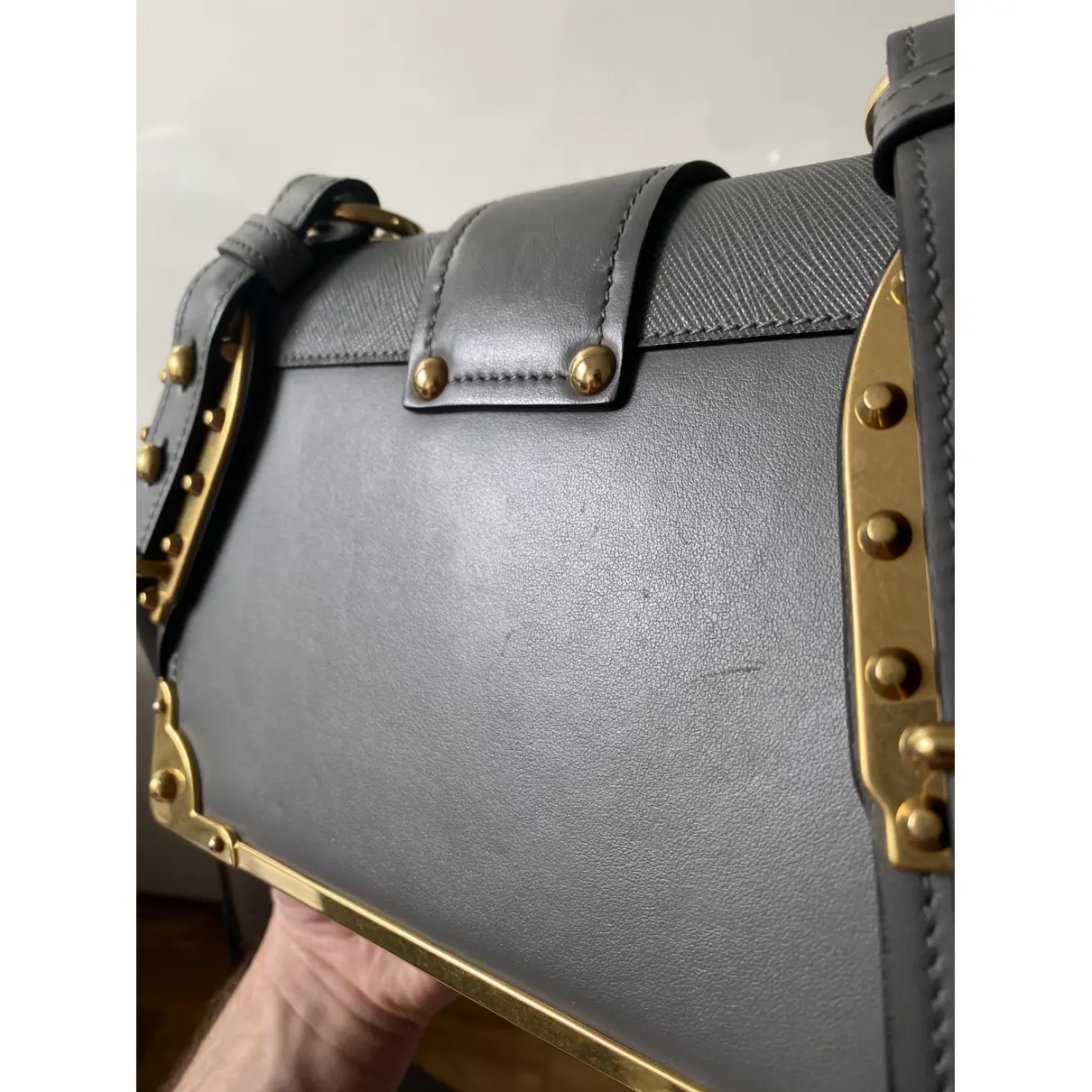 Cahier leather crossbody bag Prada