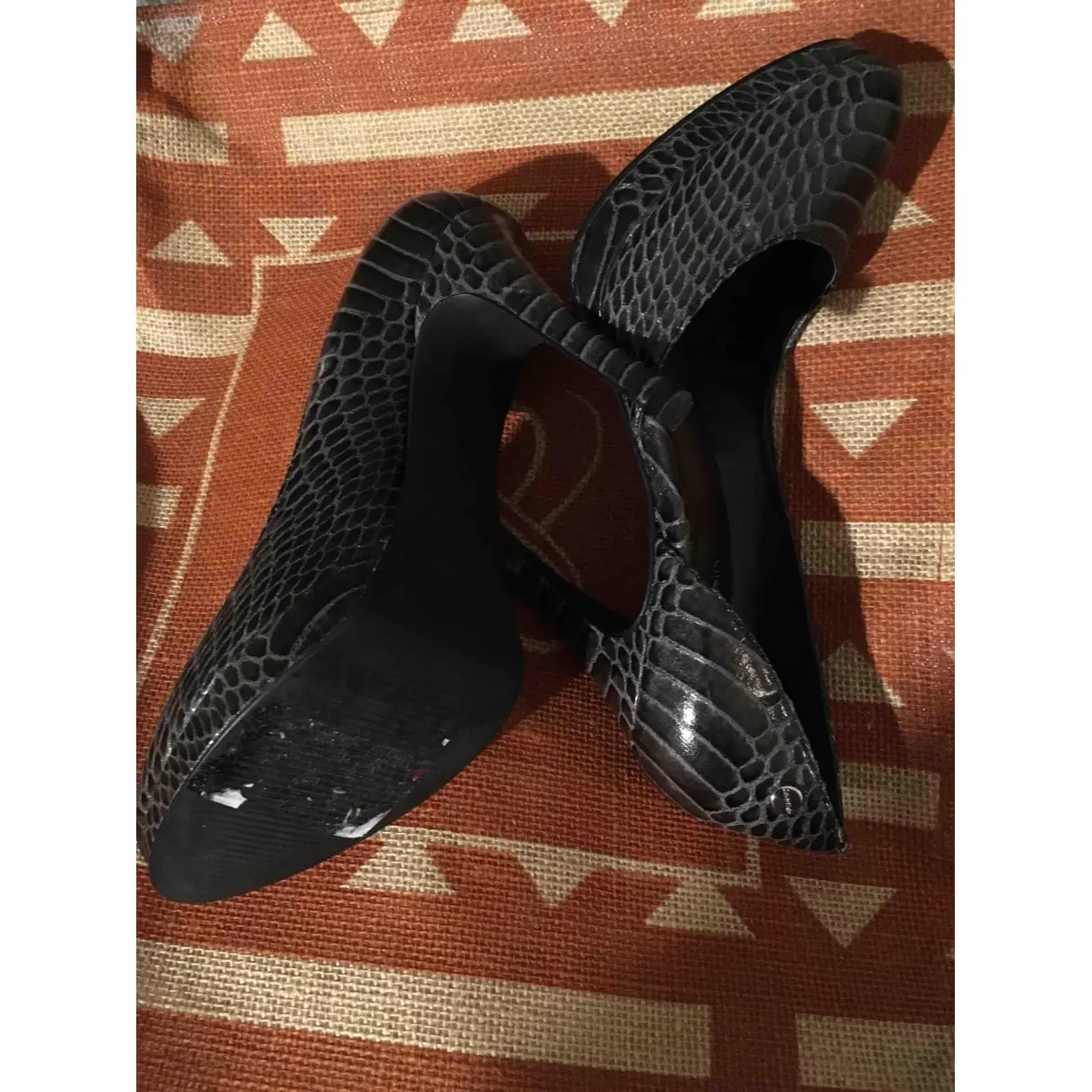 Leather heels Calvin Klein
