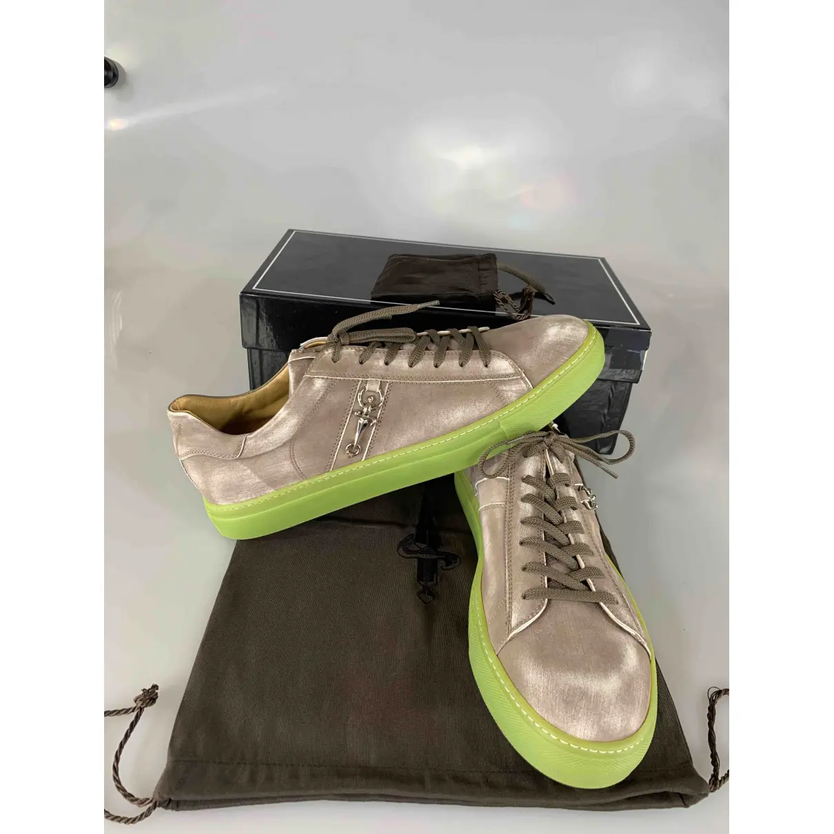 Buy Cesare Paciotti Leather low trainers online
