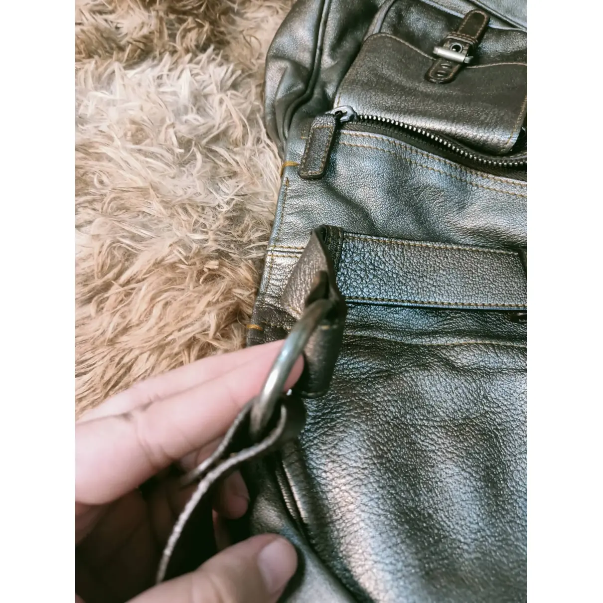 Leather travel bag Dior - Vintage