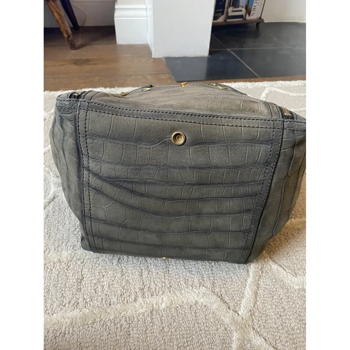 Buy Yves Saint Laurent Downtown leather handbag online - Vintage