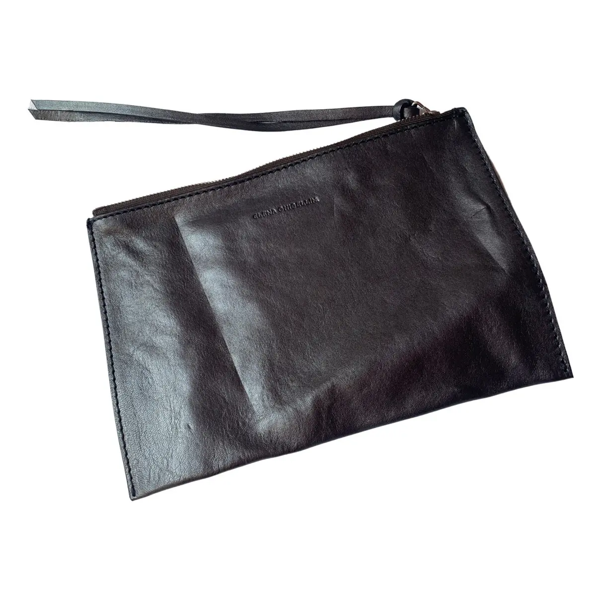 Leather clutch bag Elena Ghisellini