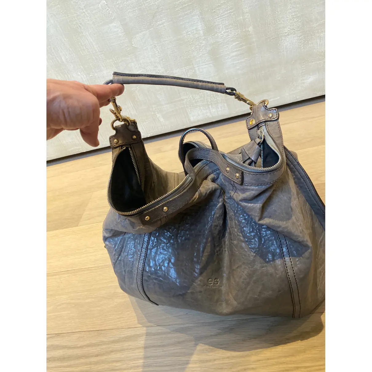 Leather handbag Elena Ghisellini