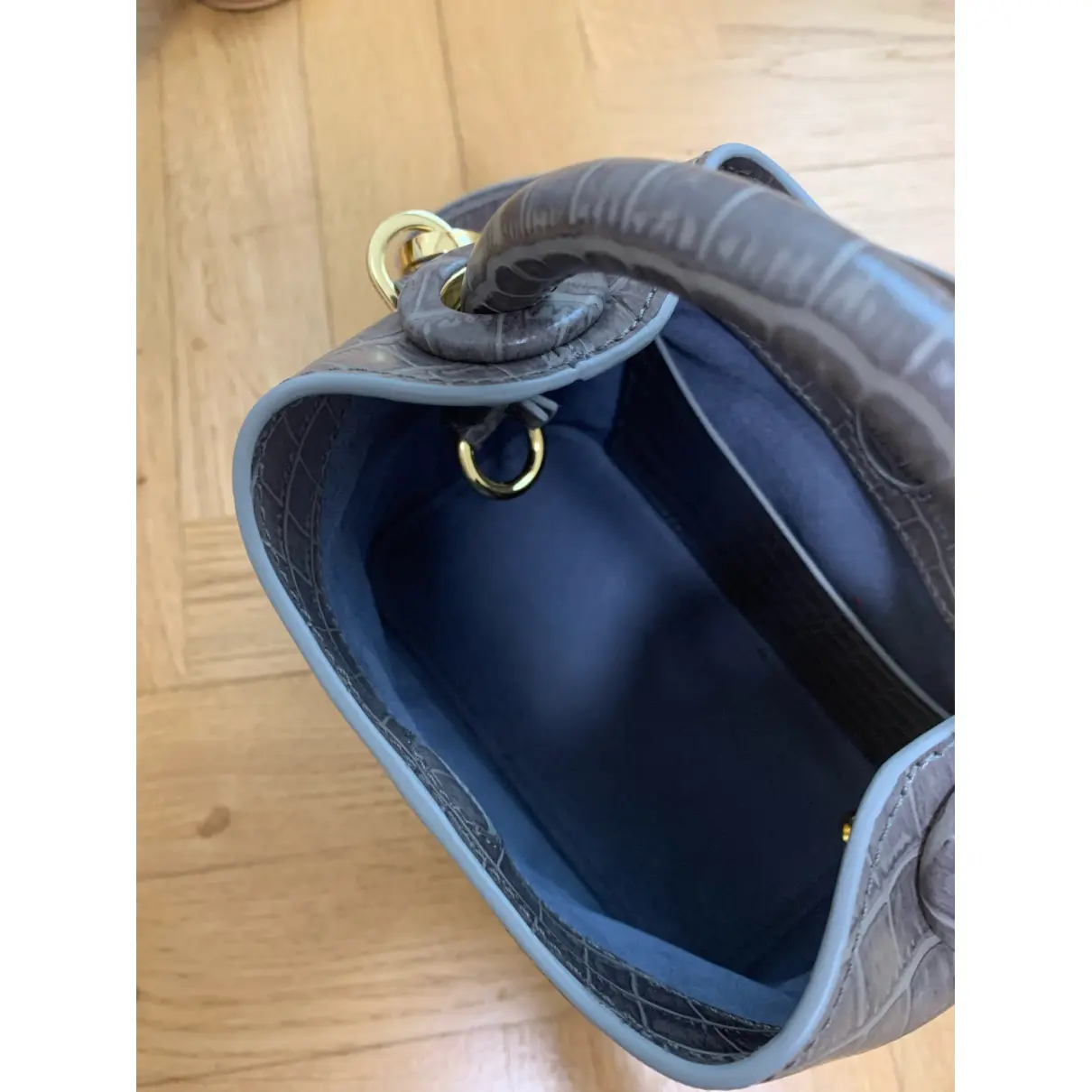 Leather handbag Elleme