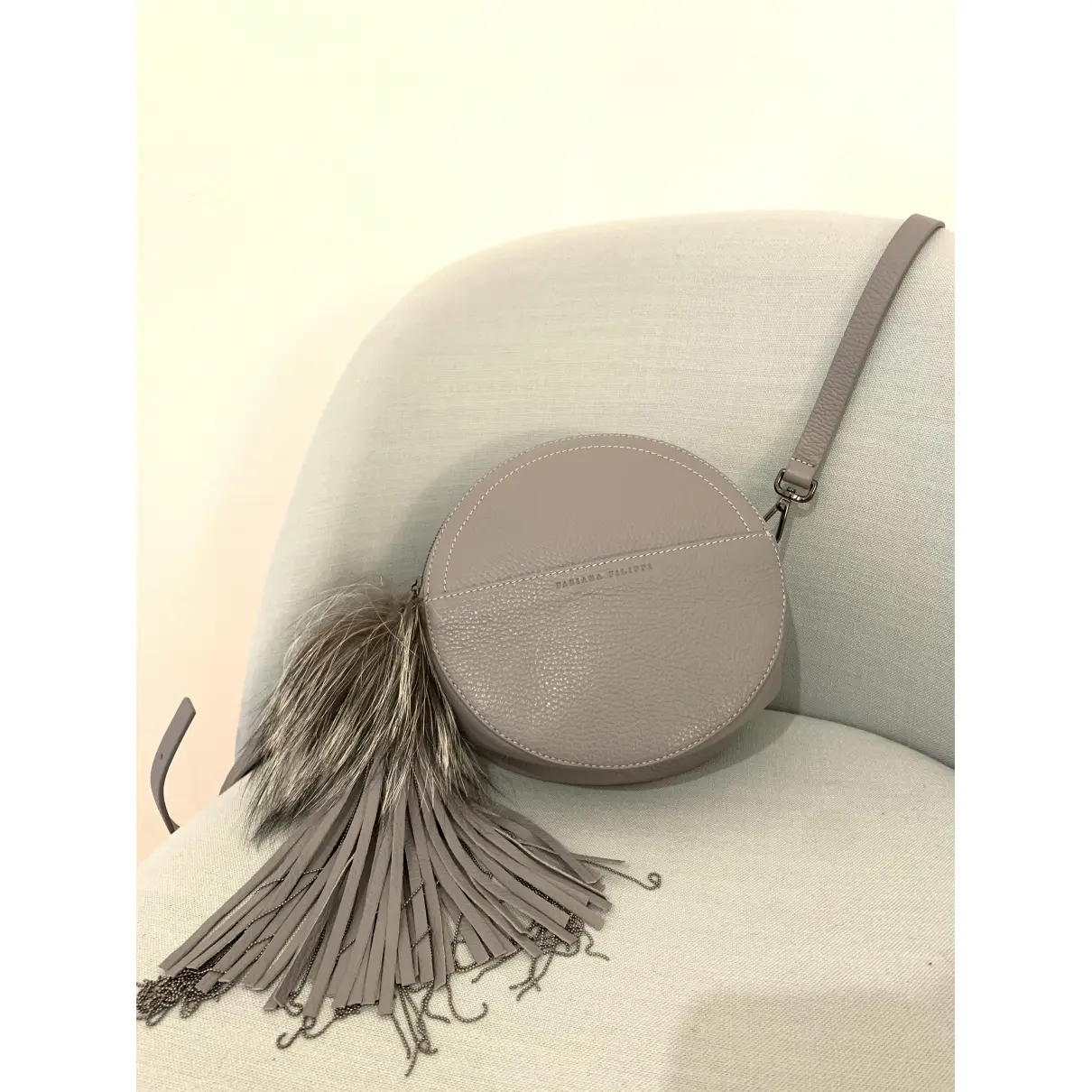 Leather handbag Fabiana Filippi