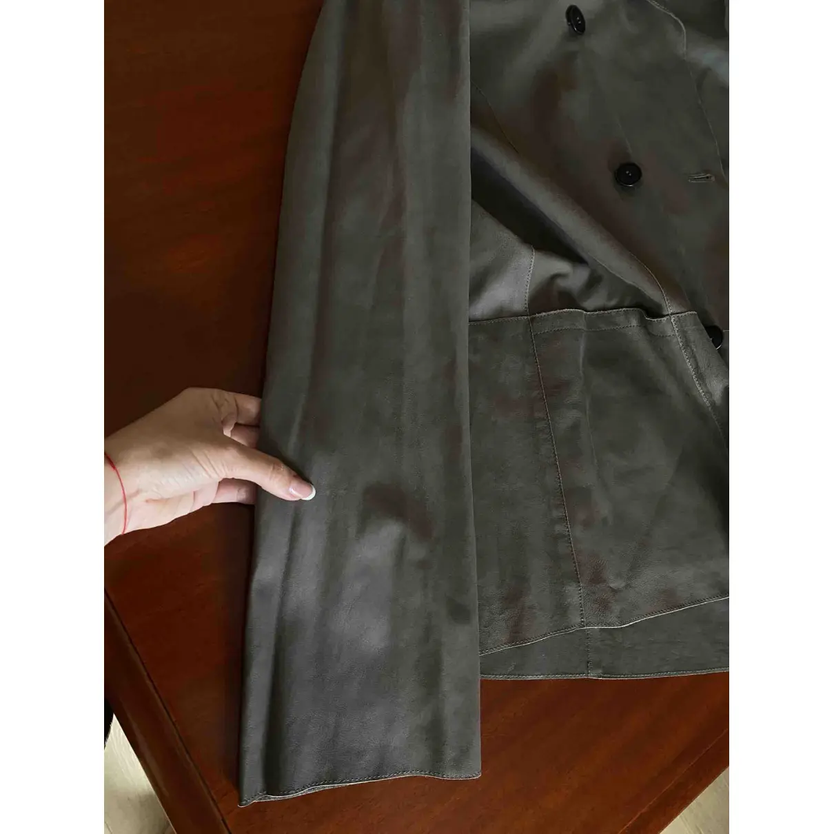 Leather jacket Giorgio Armani