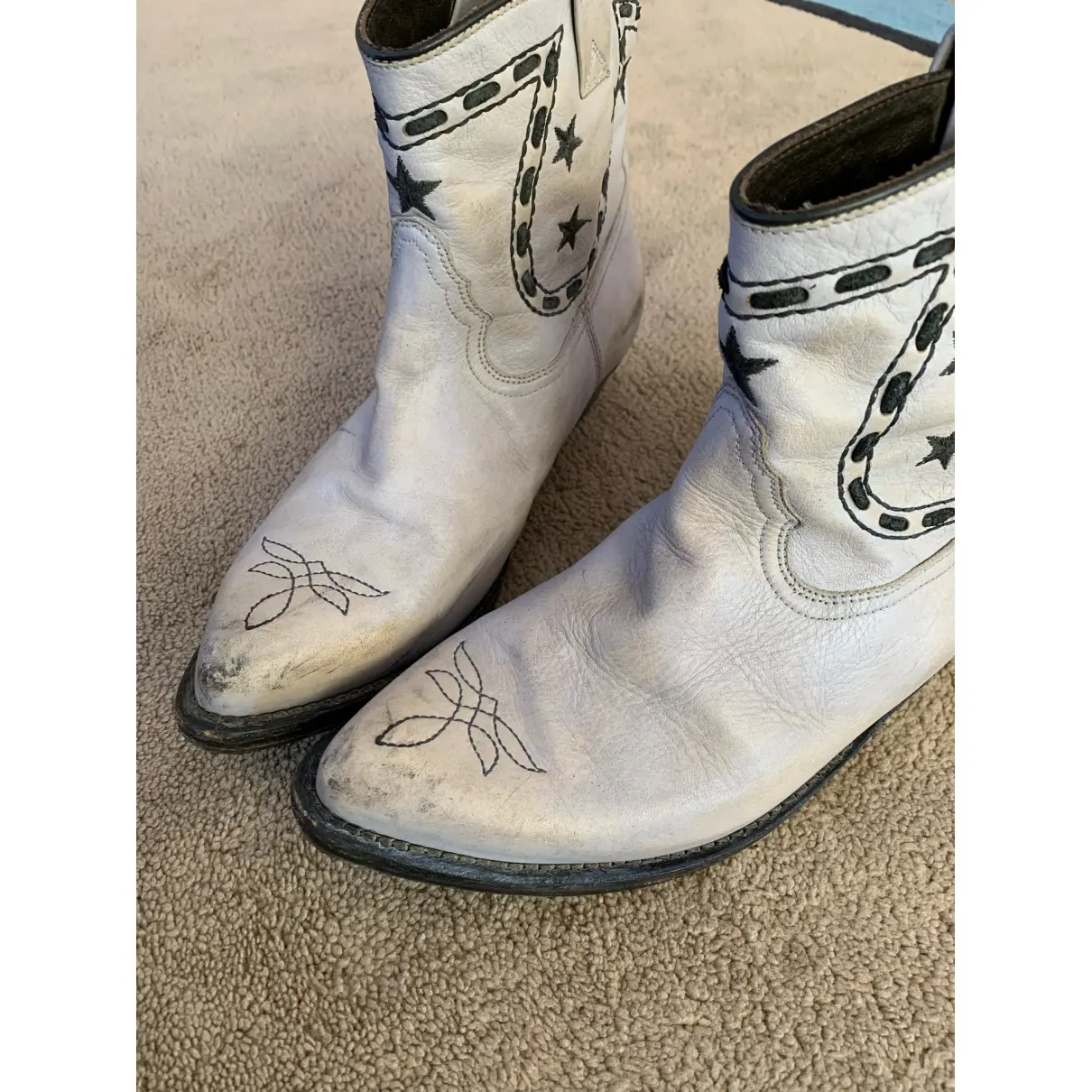 Buy Golden Goose Leather ankle boots online