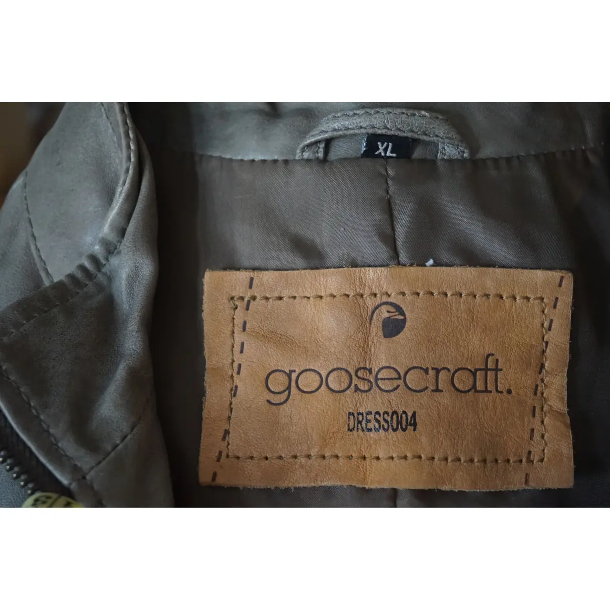 Leather mid-length dress Goosecraft