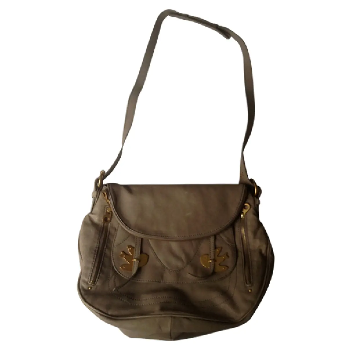 Grey Leather Handbag Marc by Marc Jacobs