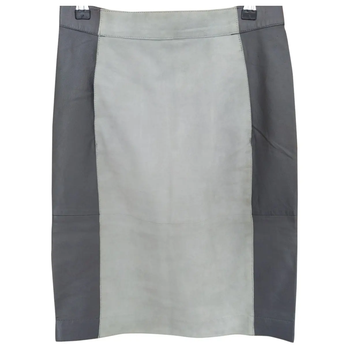 Leather mid-length skirt Iris & Ink