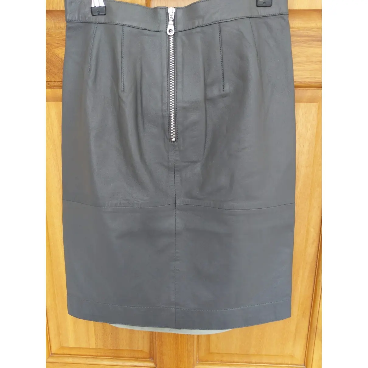 Iris & Ink Leather mid-length skirt for sale