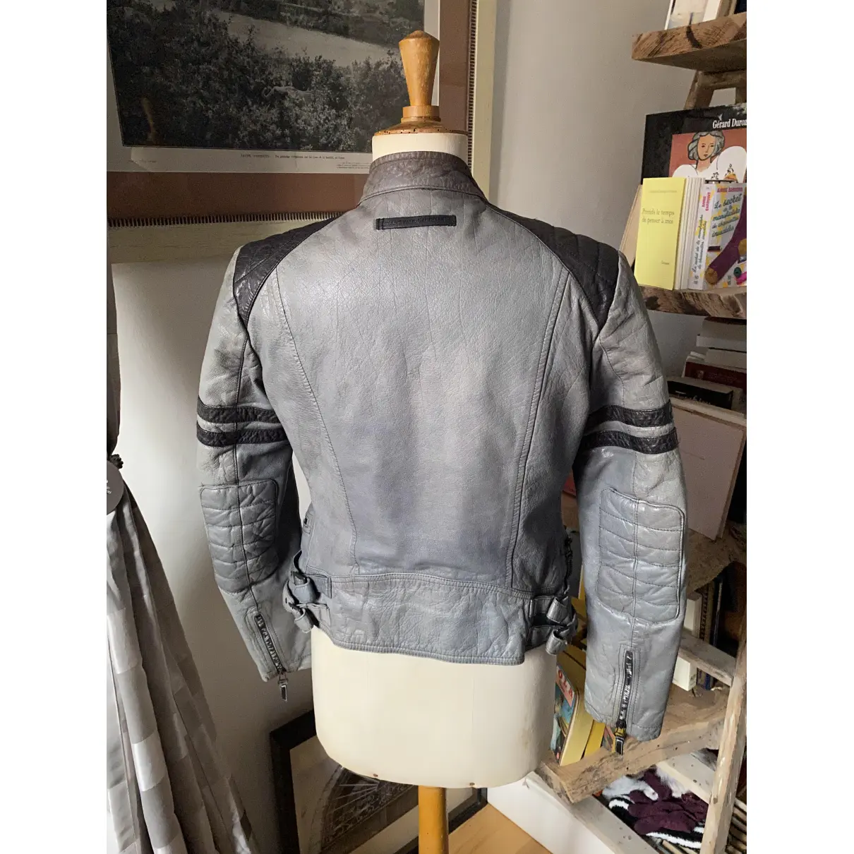 Leather biker jacket Jean Paul Gaultier