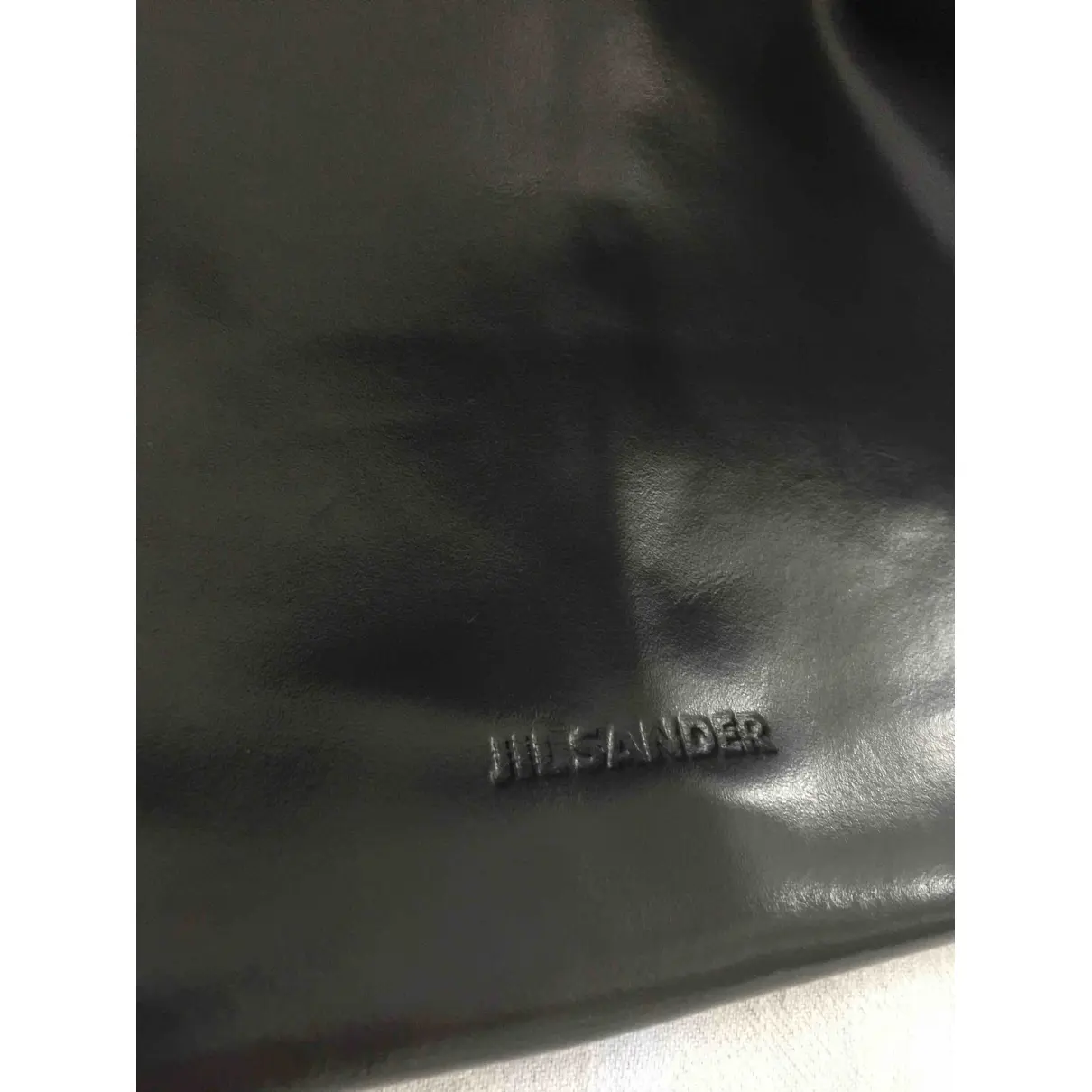 Leather weekend bag Jil Sander