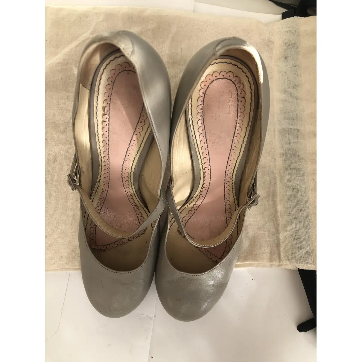 Leather heels John Galliano - Vintage