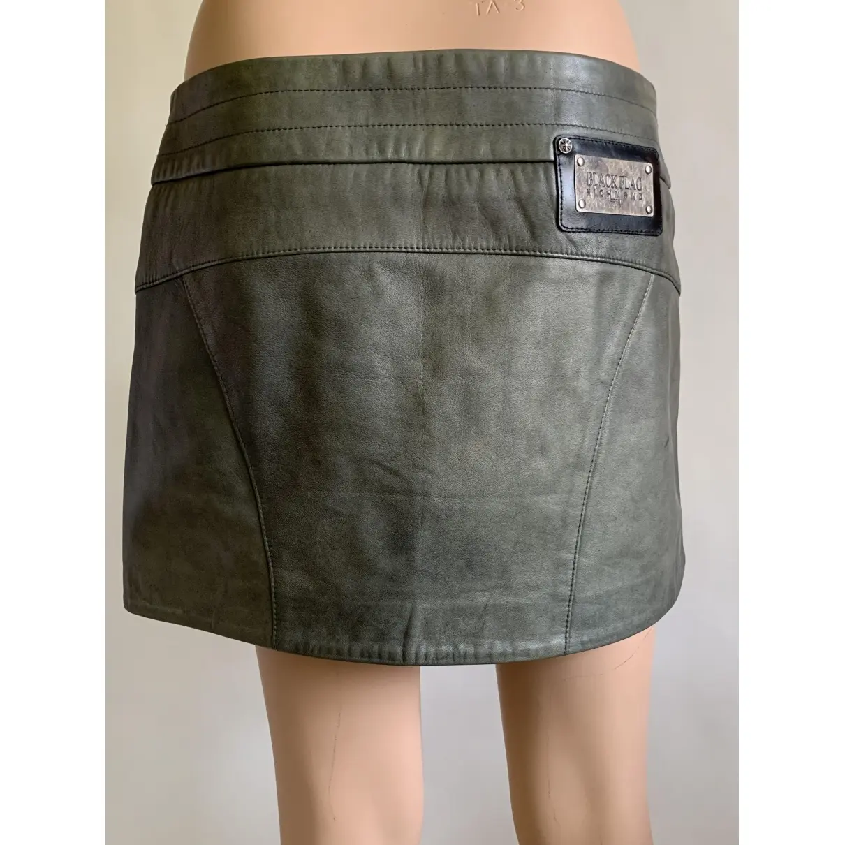 Buy John Richmond Leather mini skirt online