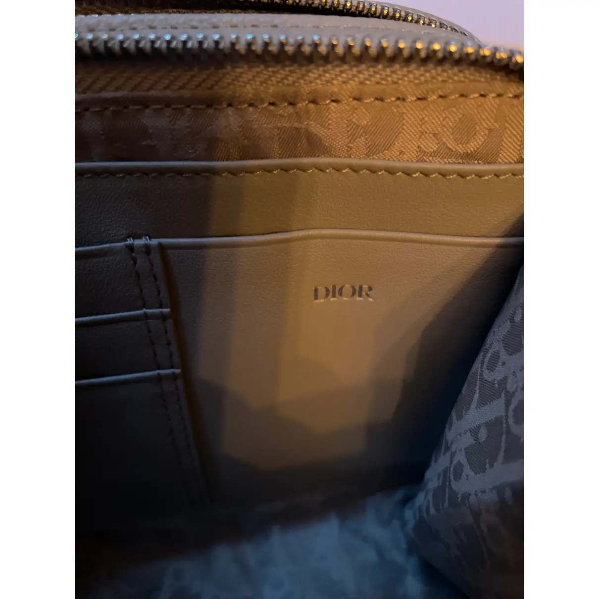 Leather small bag Jordan x Dior