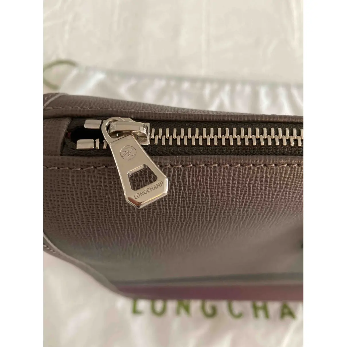 Leather satchel Longchamp