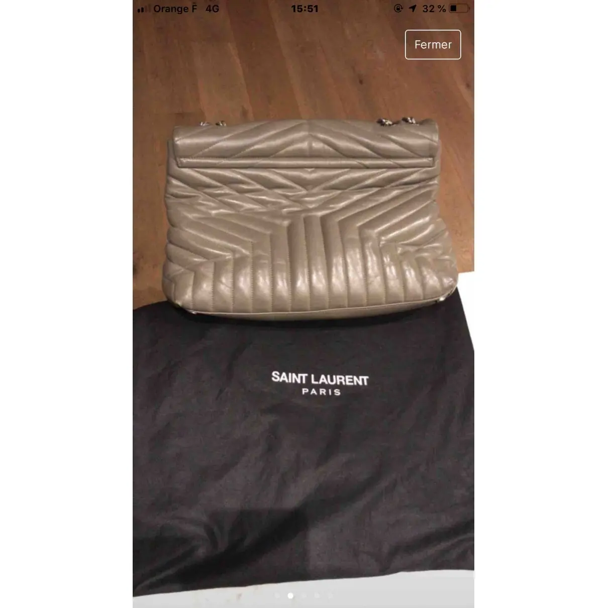Saint Laurent Loulou leather handbag for sale