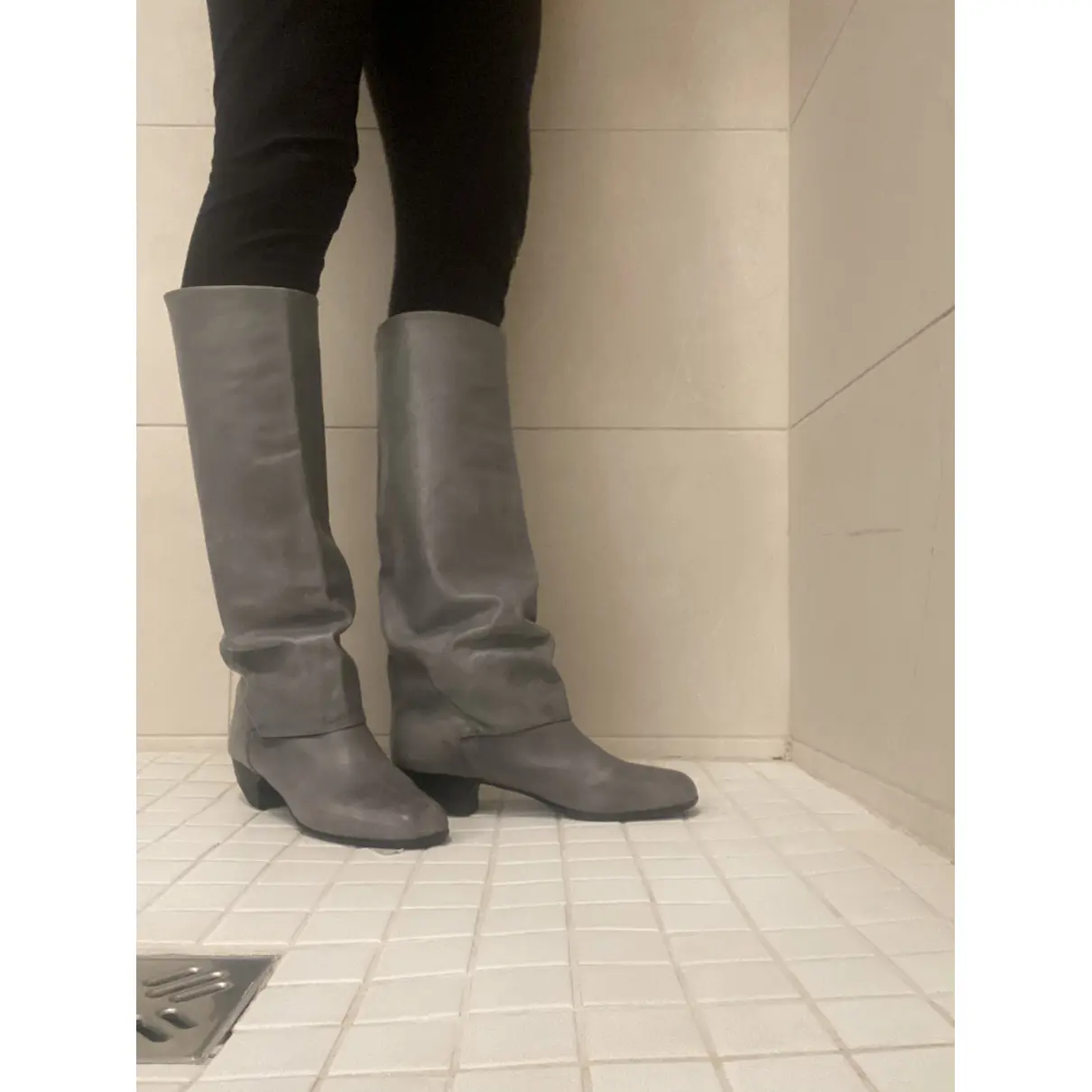 Leather riding boots Marc Jacobs