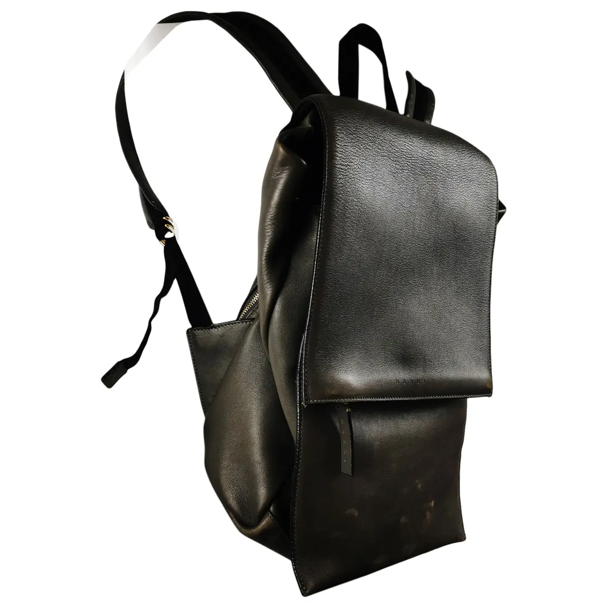 Leather backpack Marni