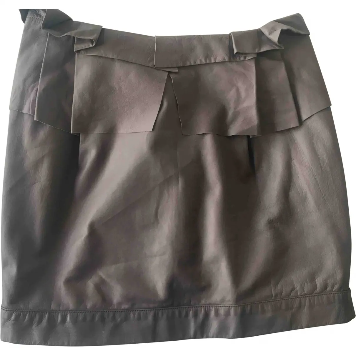 Leather mini skirt Matthew Williamson