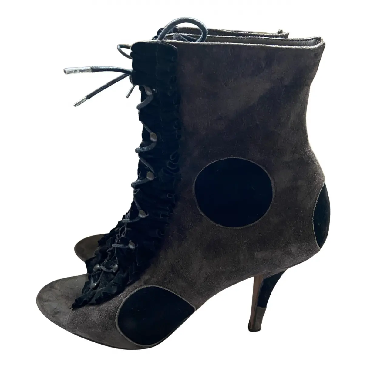 Leather lace up boots Michel Perry