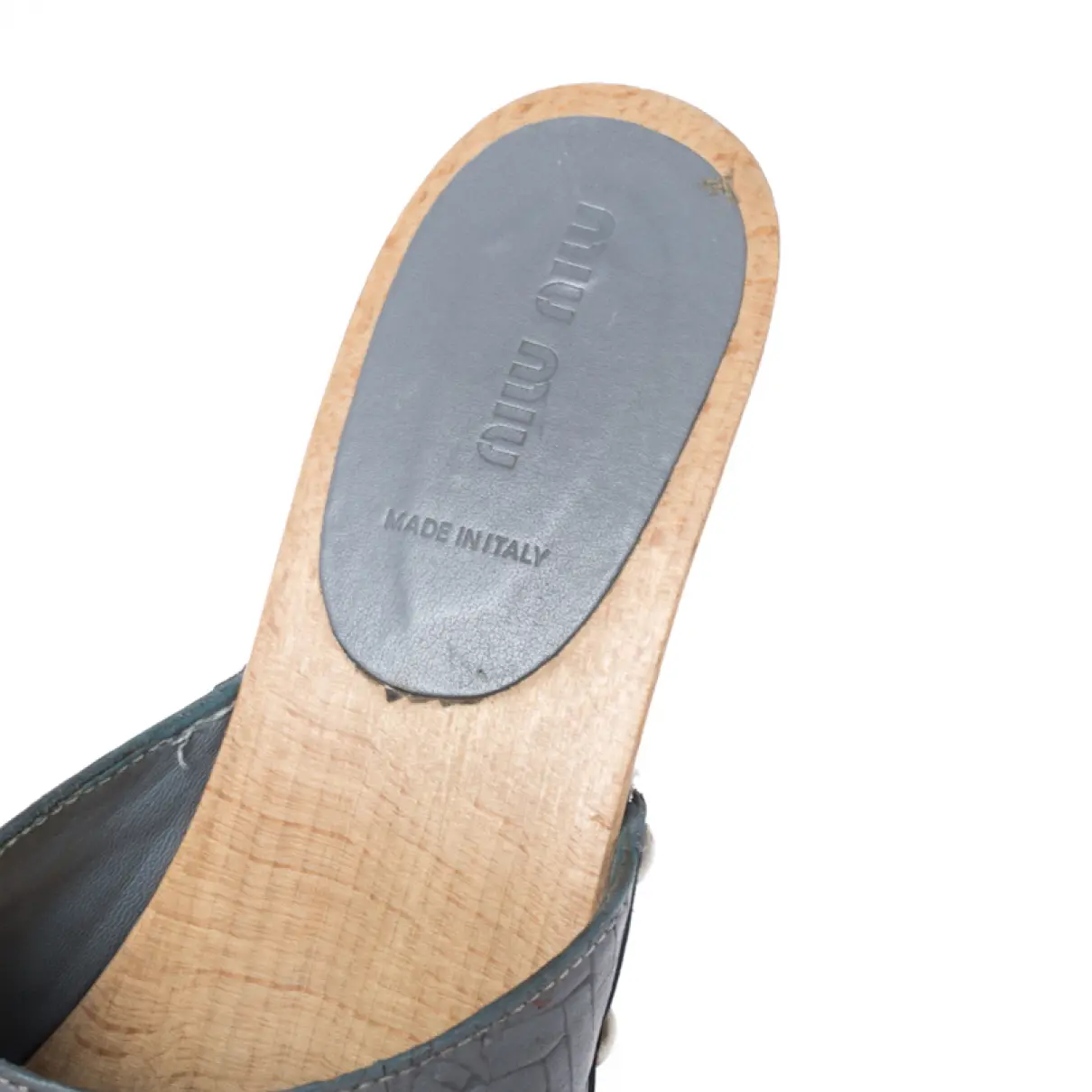 Leather sandals Miu Miu
