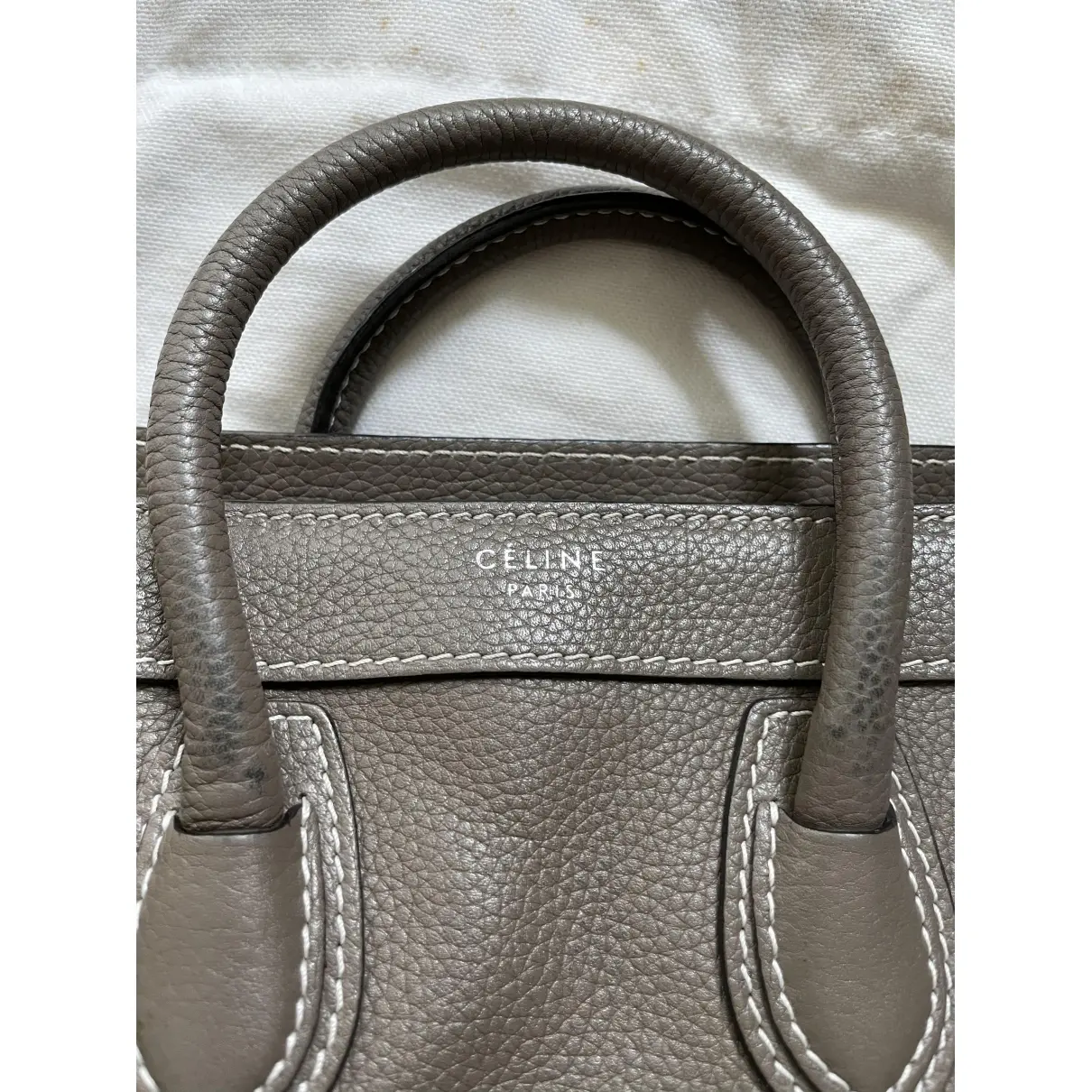 Nano Luggage leather handbag Celine