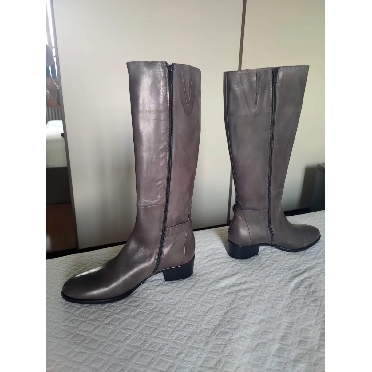 Leather riding boots NAVYBOOT