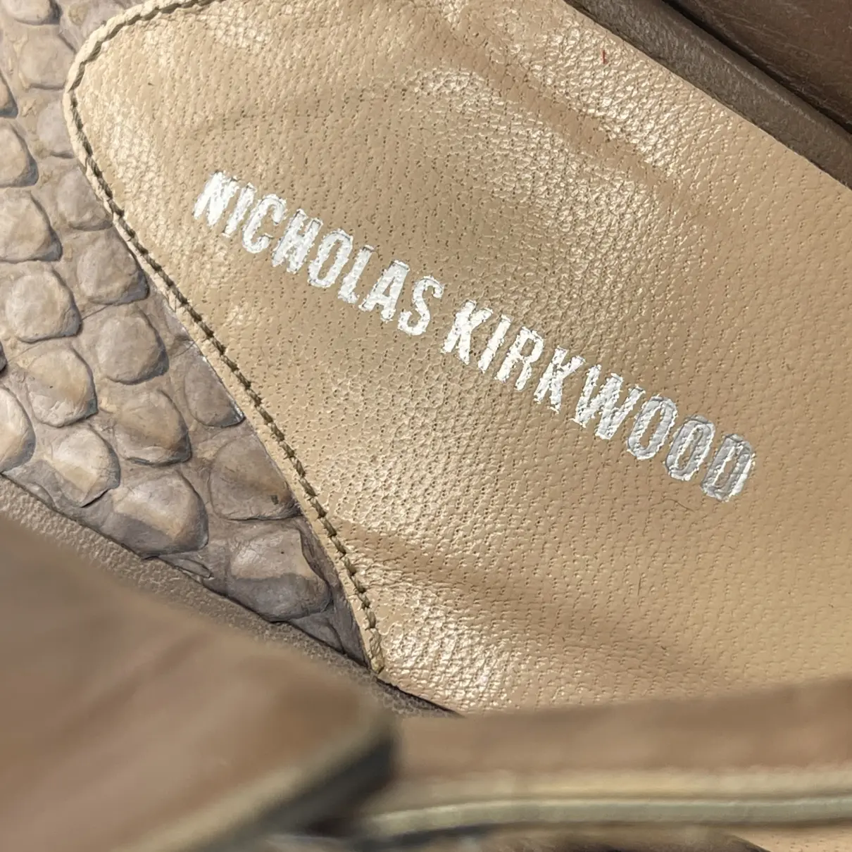 Leather heels Nicholas Kirkwood
