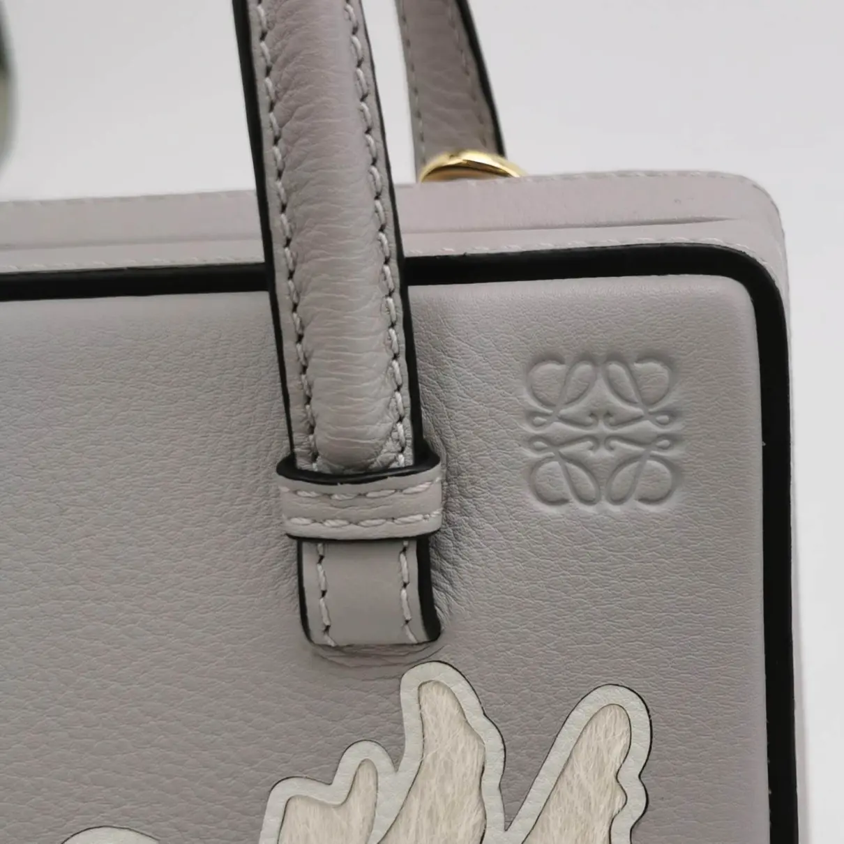Postal leather handbag Loewe