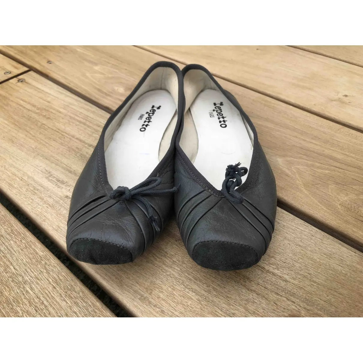 Repetto Leather ballet flats for sale