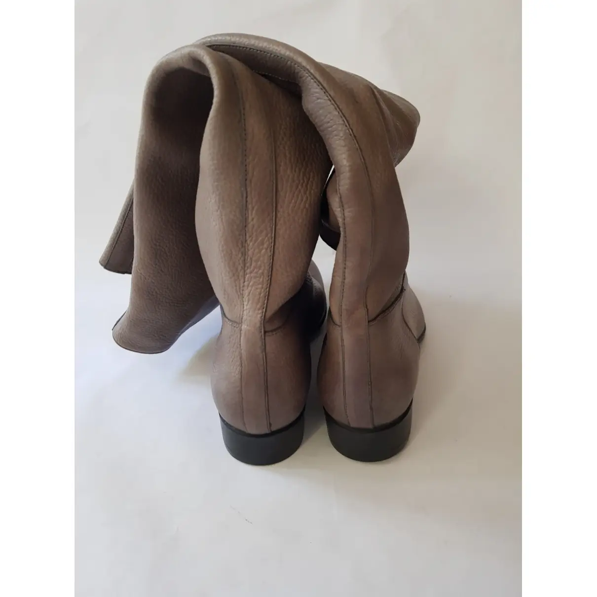 Leather wellington boots Santoni