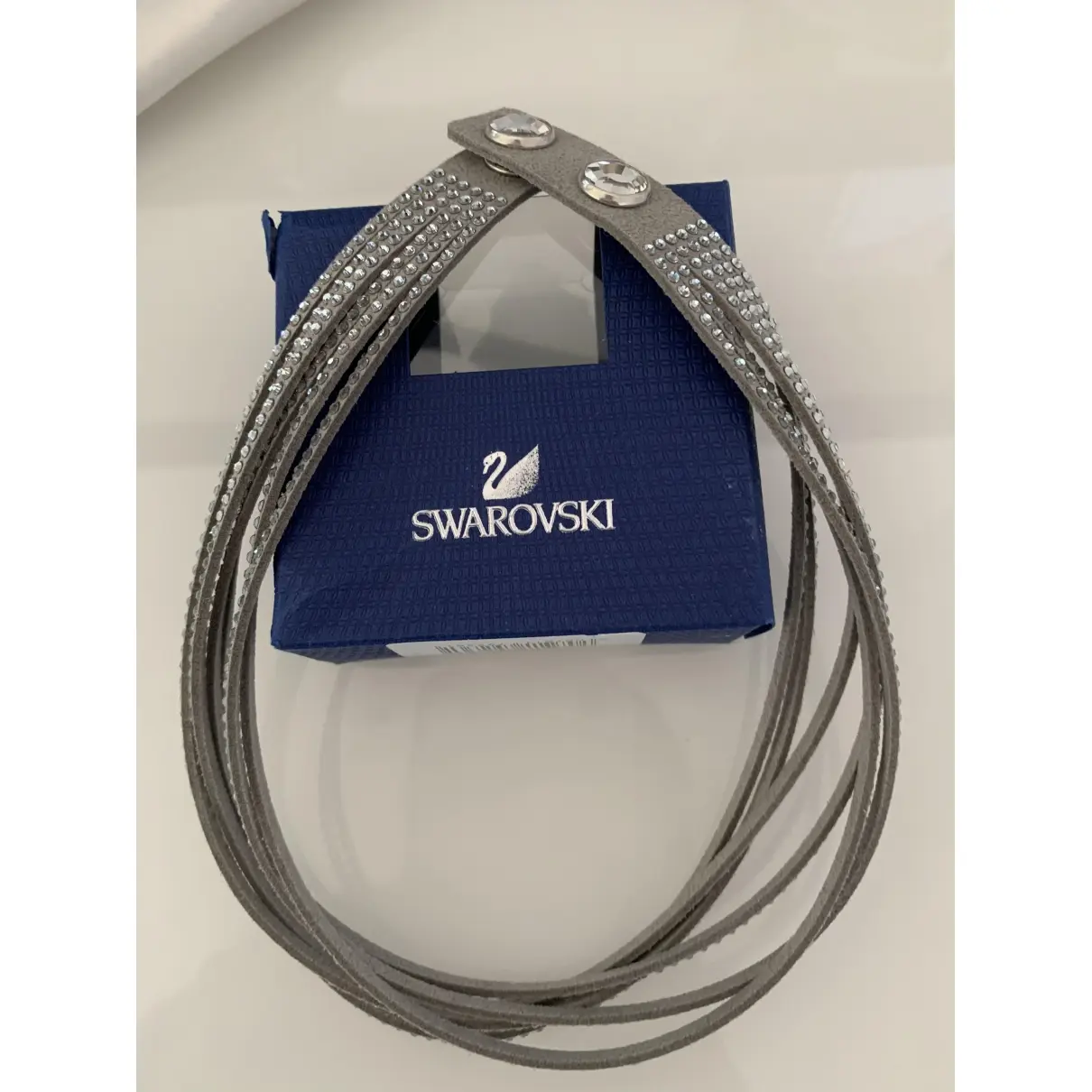 Swarovski Slake leather bracelet for sale