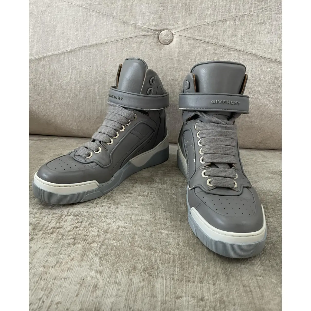 Buy Givenchy Tyson leather high trainers online