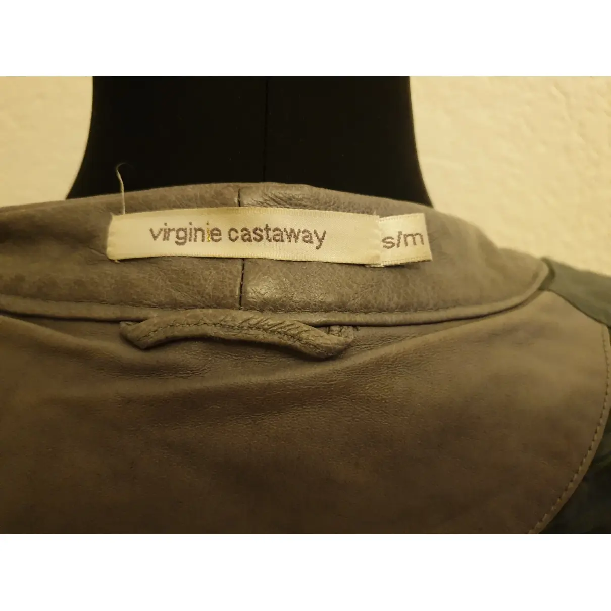 Buy Virginie Castaway Leather biker jacket online