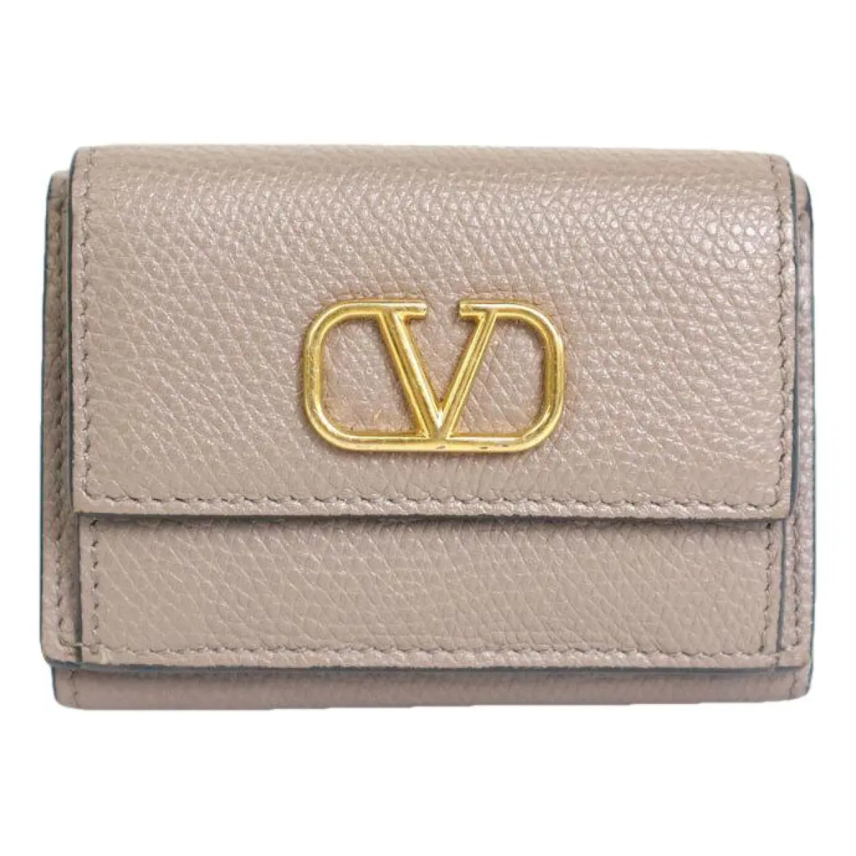 VLogo leather wallet