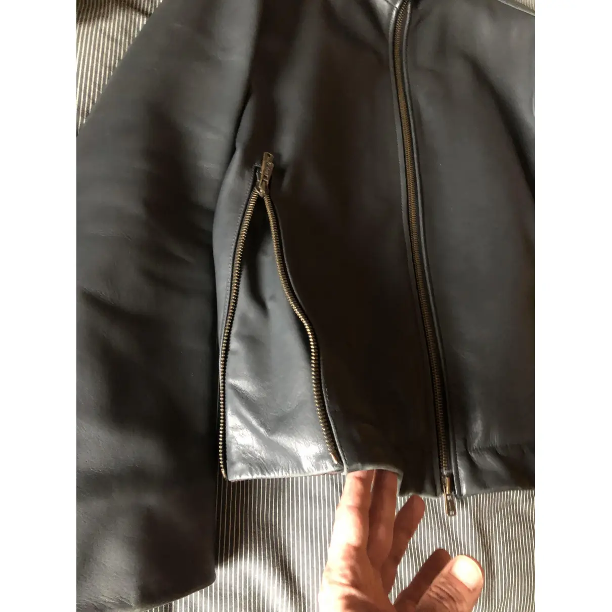 Leather vest Yves Saint Laurent