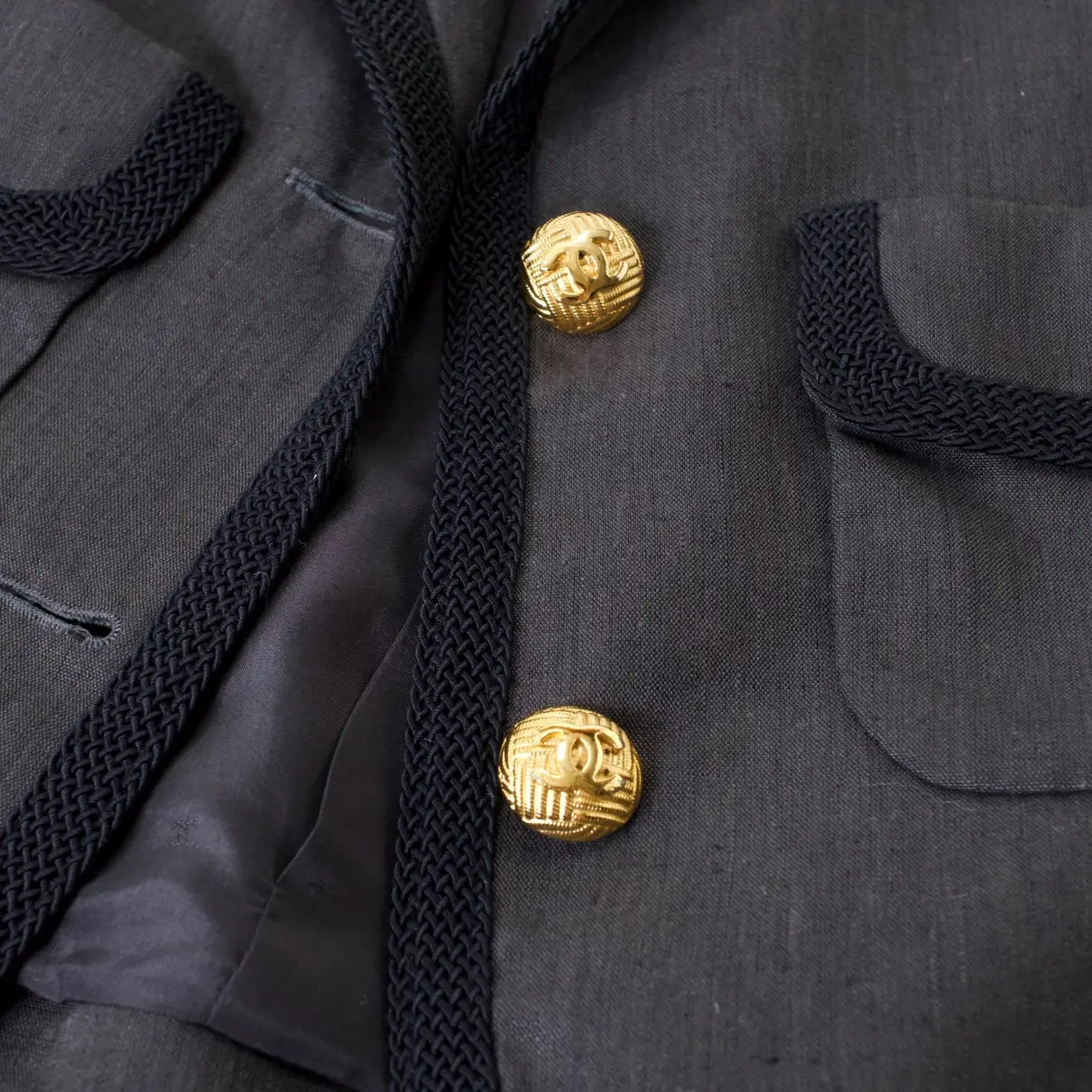 Buy Chanel Linen suit jacket online - Vintage