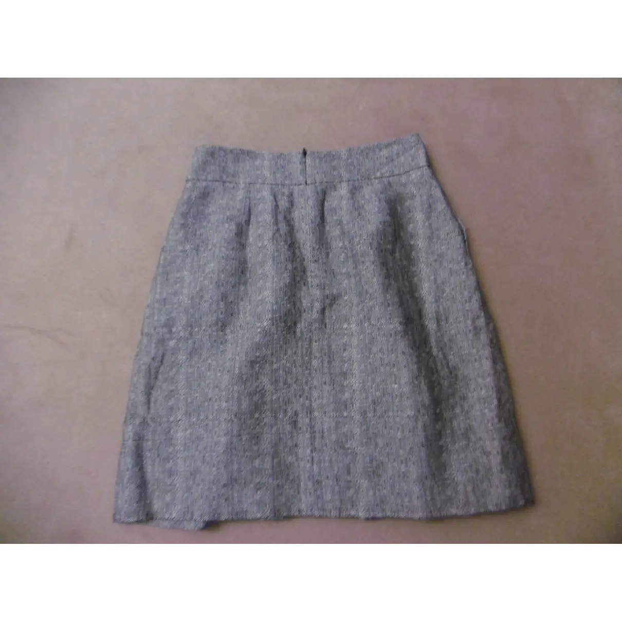 Buy Jean-Louis Scherrer Linen mid-length skirt online - Vintage