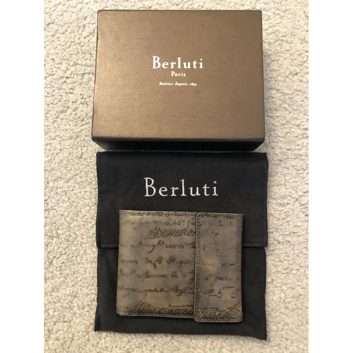 Patent leather small bag Berluti