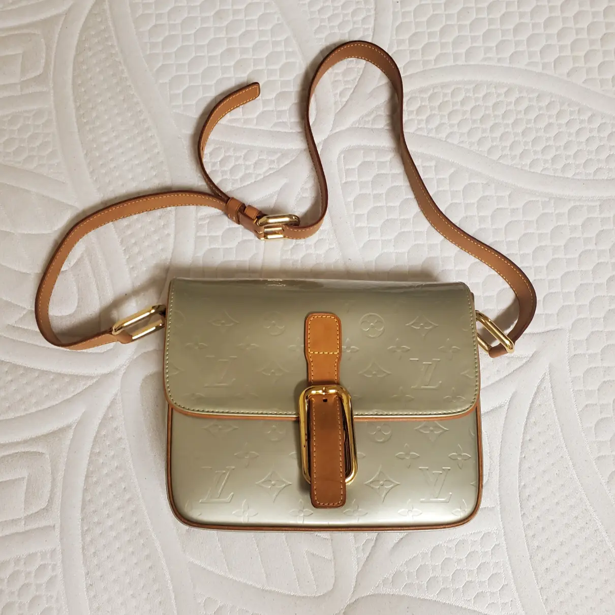 Christie patent leather crossbody bag Louis Vuitton