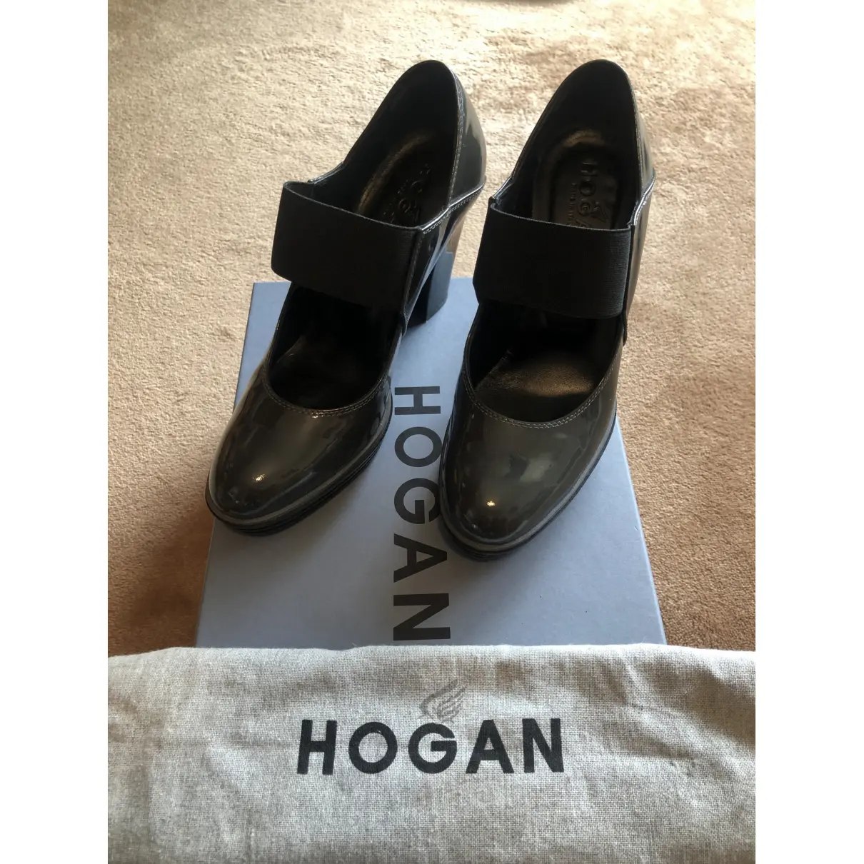 Patent leather heels Hogan
